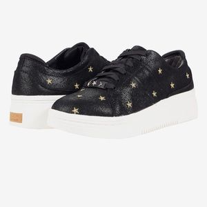 Dr. Scholl's Black and Gold Star Sneakers